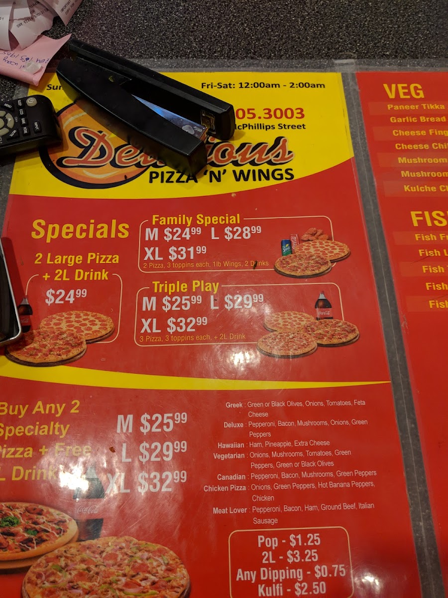 Menu Delicious Pizza N Wings-6