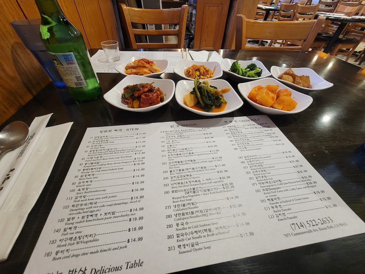 Menu Delicious Table-4