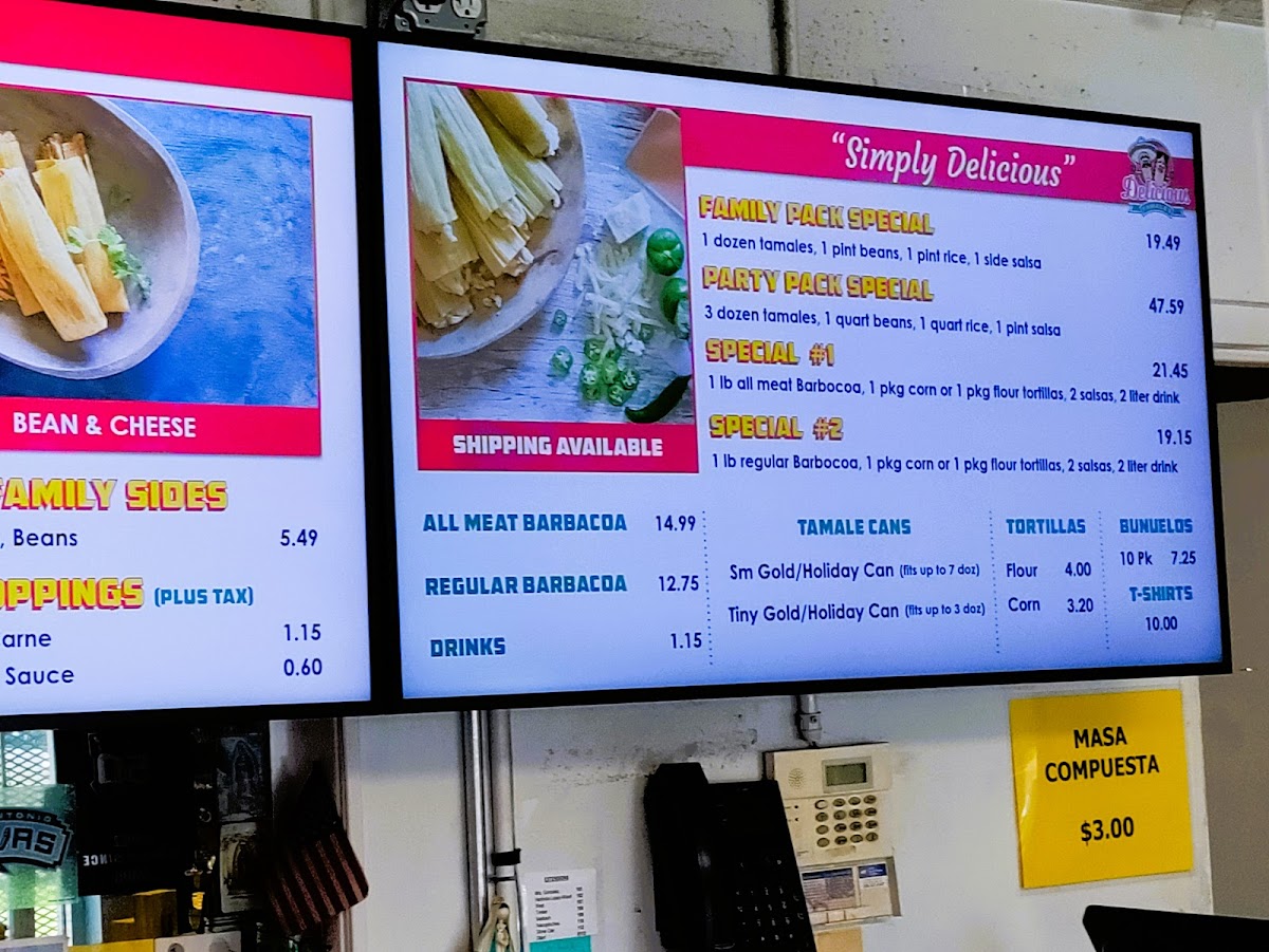 Menu Delicious Tamales-2