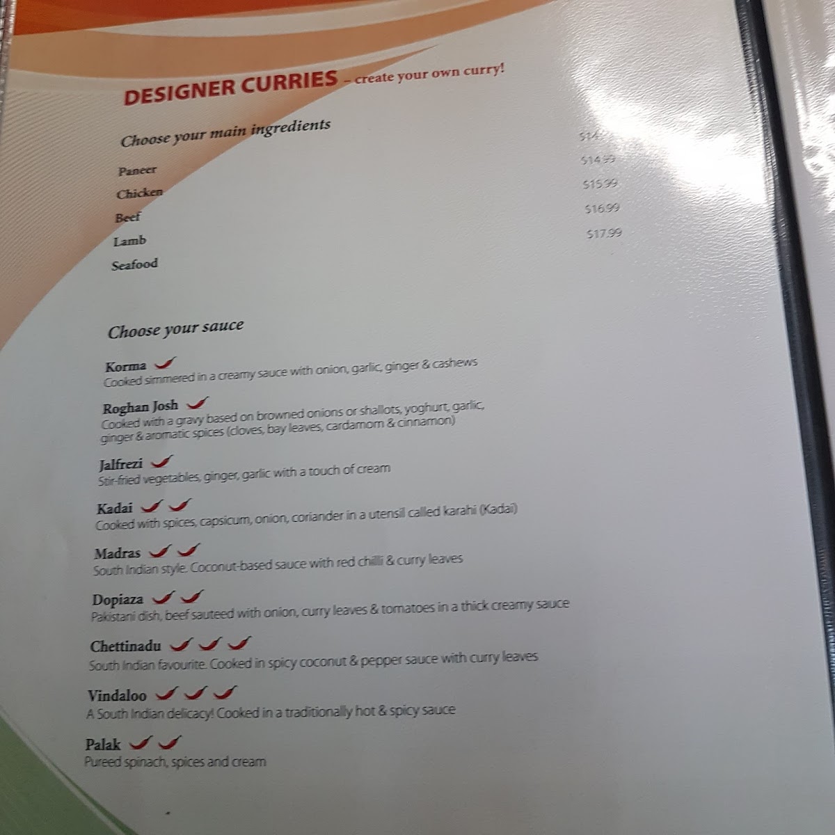 Menu Delights Of India-4