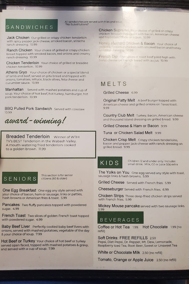 Menu Delish Cafe East-1