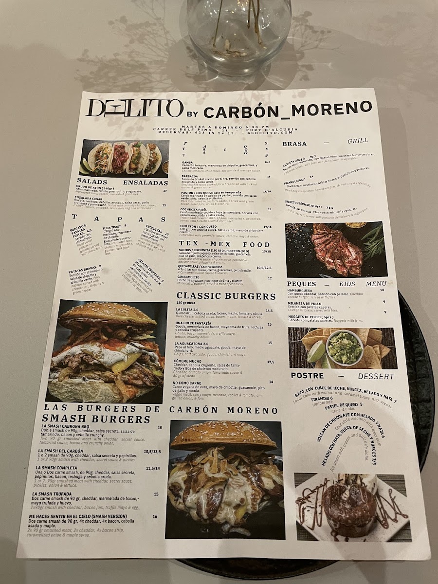 Menu Delito By Carbón Moreno-1