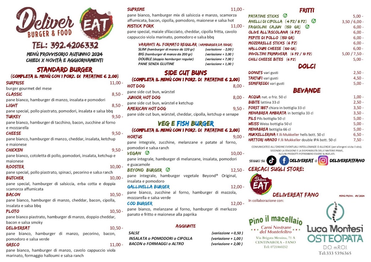 Menu Delivereat Burger & Food-1