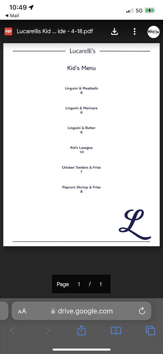 Menu Deluca’S Italian Restaurant-10