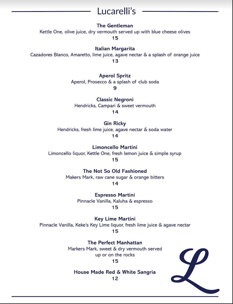 Menu Deluca’S Italian Restaurant-4