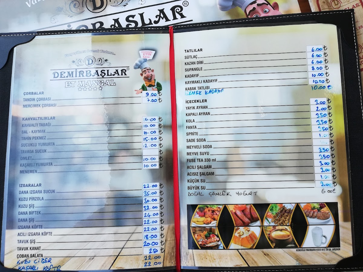 Menu Demirbaşlar Sucuk Et Mangal-1