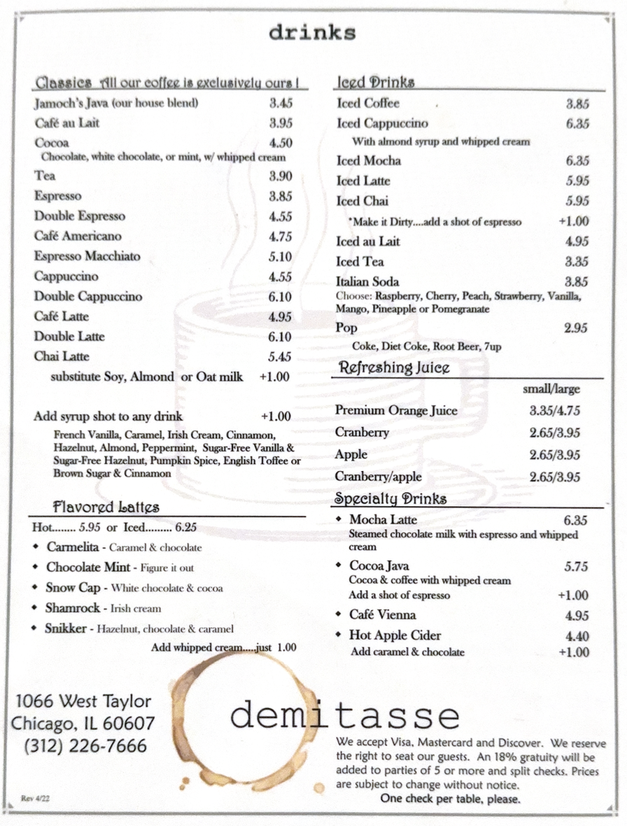 Menu Demitasse Cafe-1