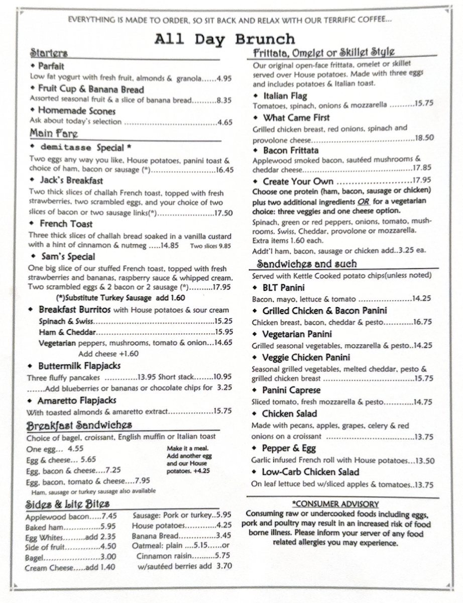 Menu Demitasse Cafe-2