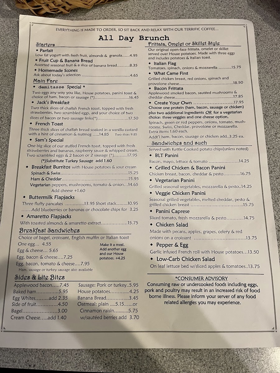 Menu Demitasse Cafe-3