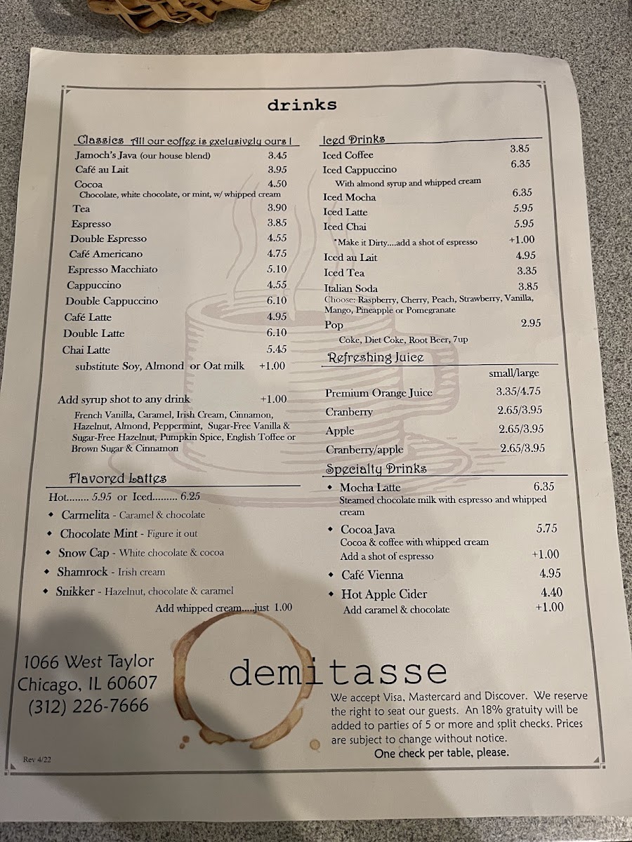 Menu Demitasse Cafe-4