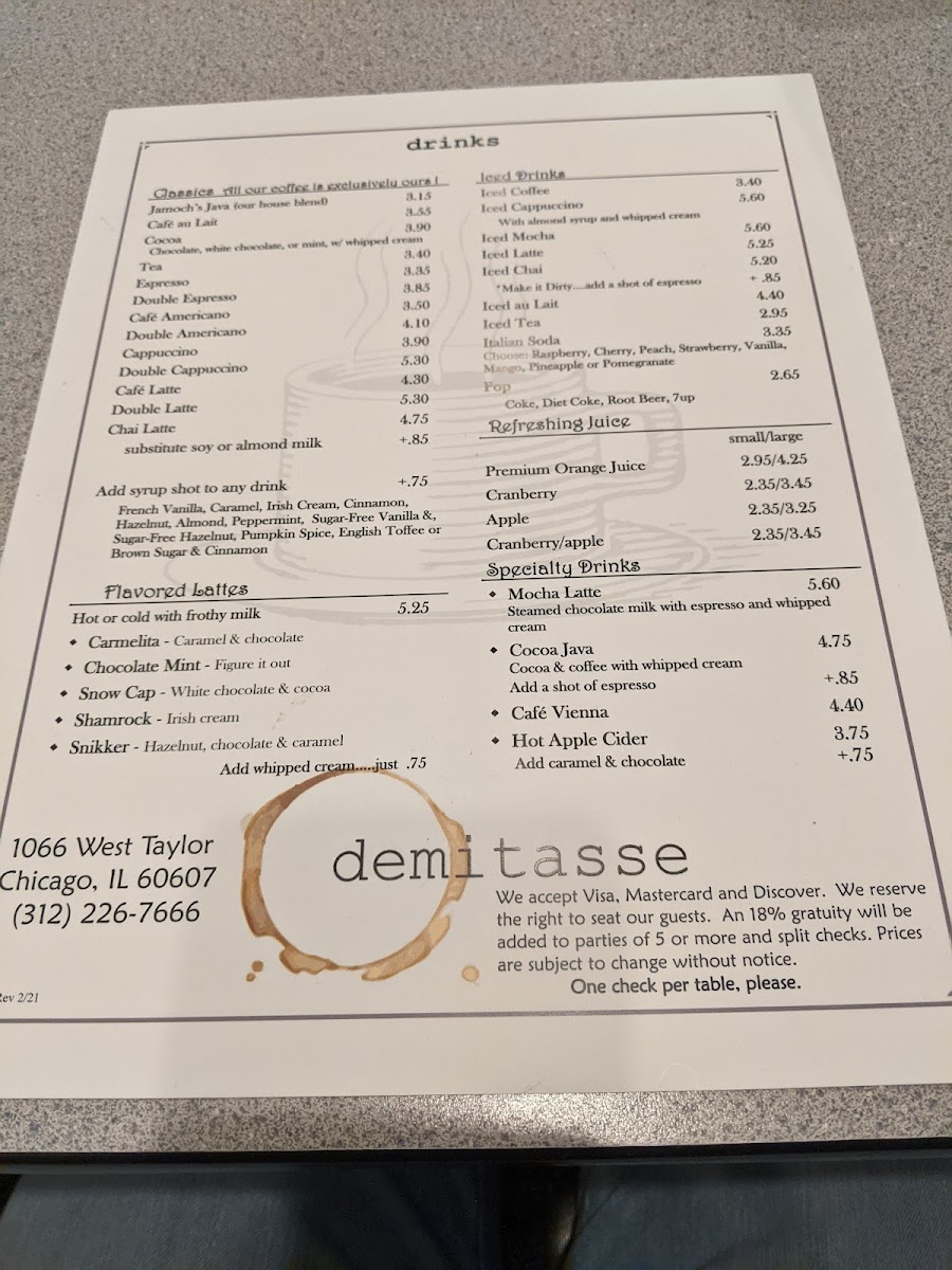 Menu Demitasse Cafe-5