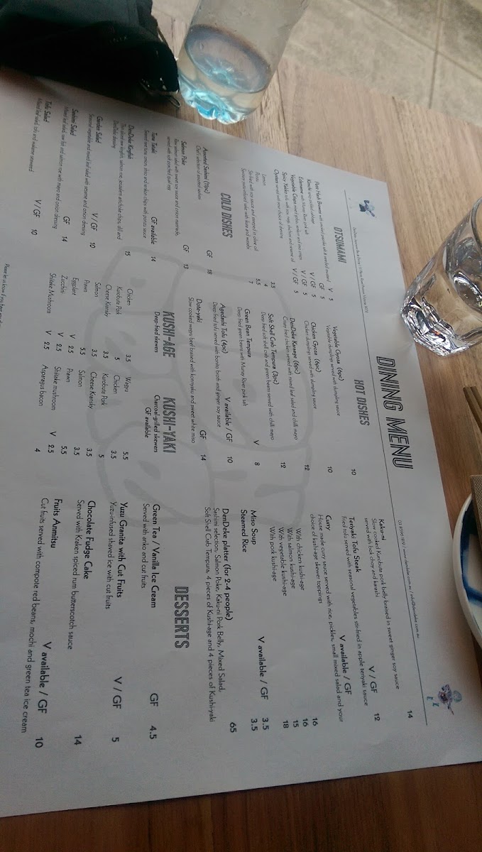 Menu Dendeke Japanese Bar & Dining-10