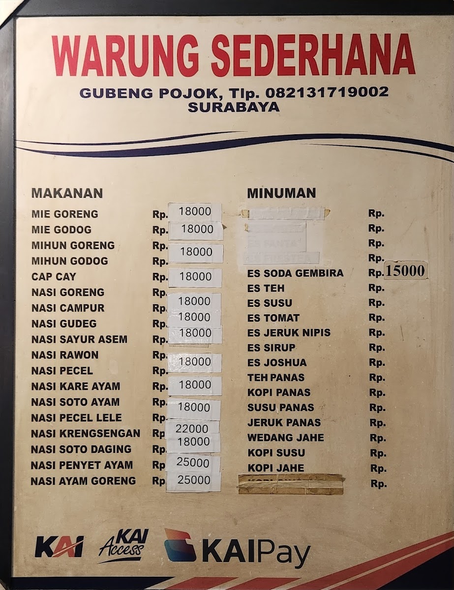 Menu Depot Sederhana (Gubeng Pojok)-10