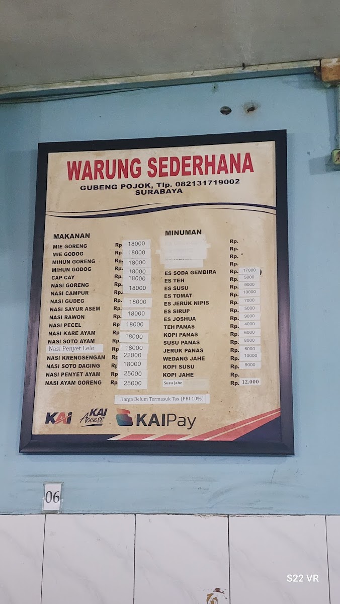 Menu Depot Sederhana (Gubeng Pojok)-7