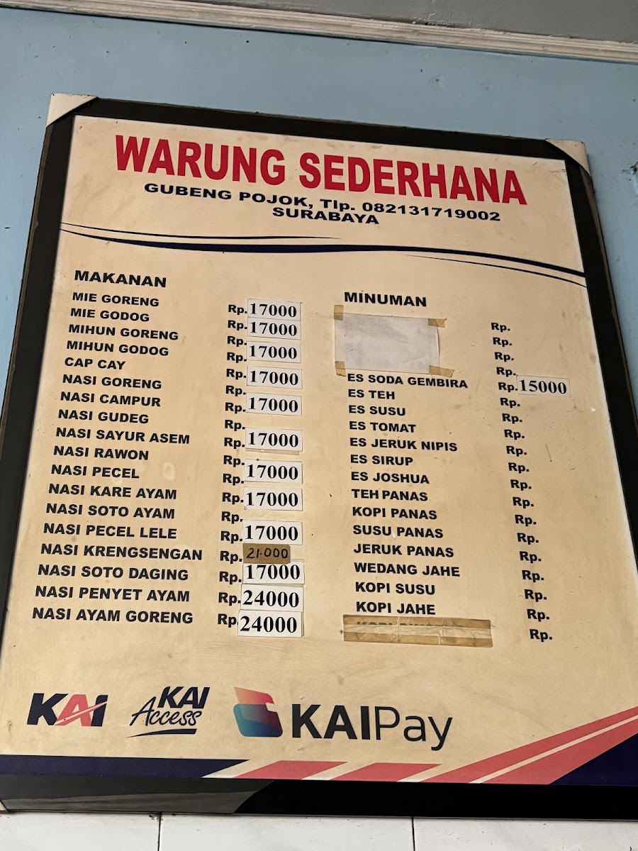Menu Depot Sederhana (Gubeng Pojok)-8