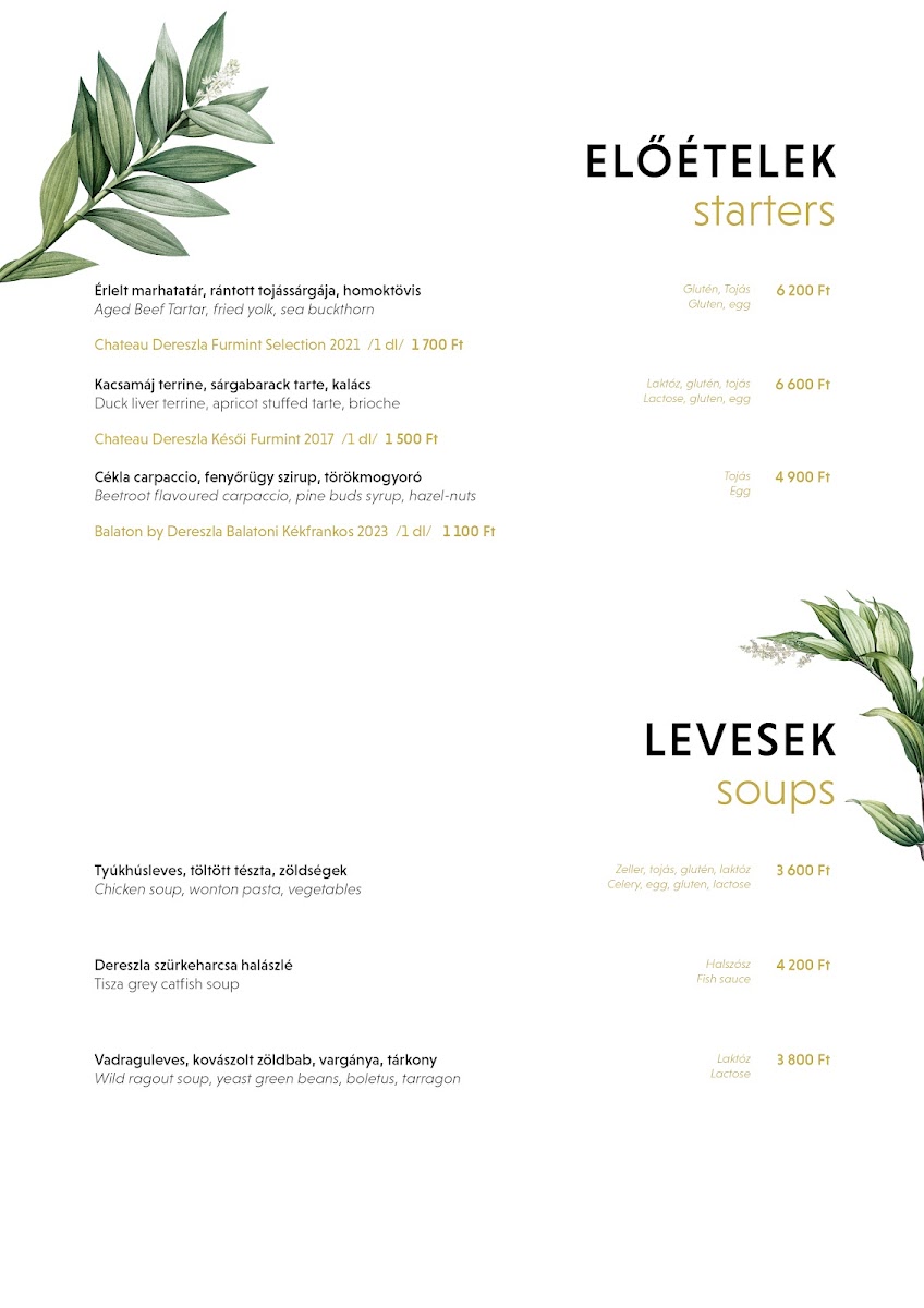 Menu Dereszla Bisztró-9