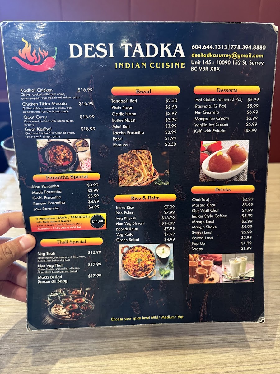 Menu Desi Tadka Indian Cuisine-1