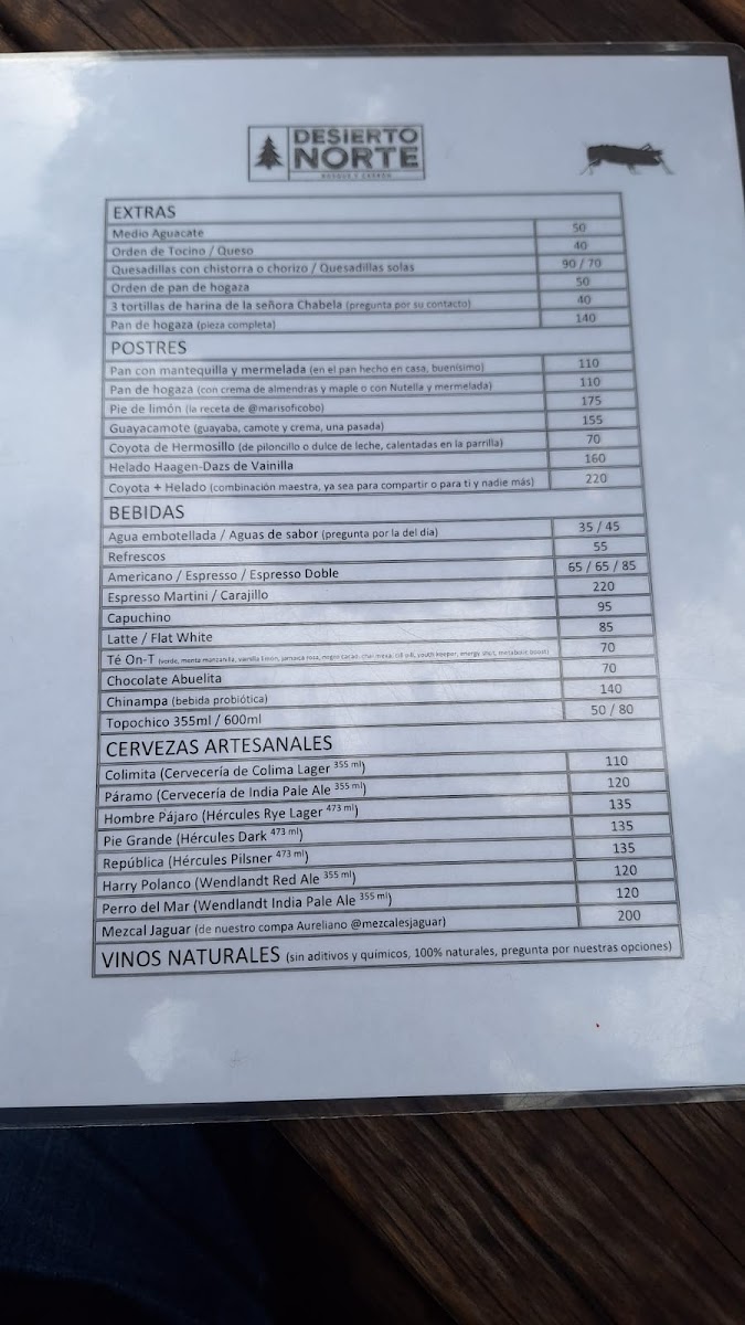 Menu Desierto Norte-10