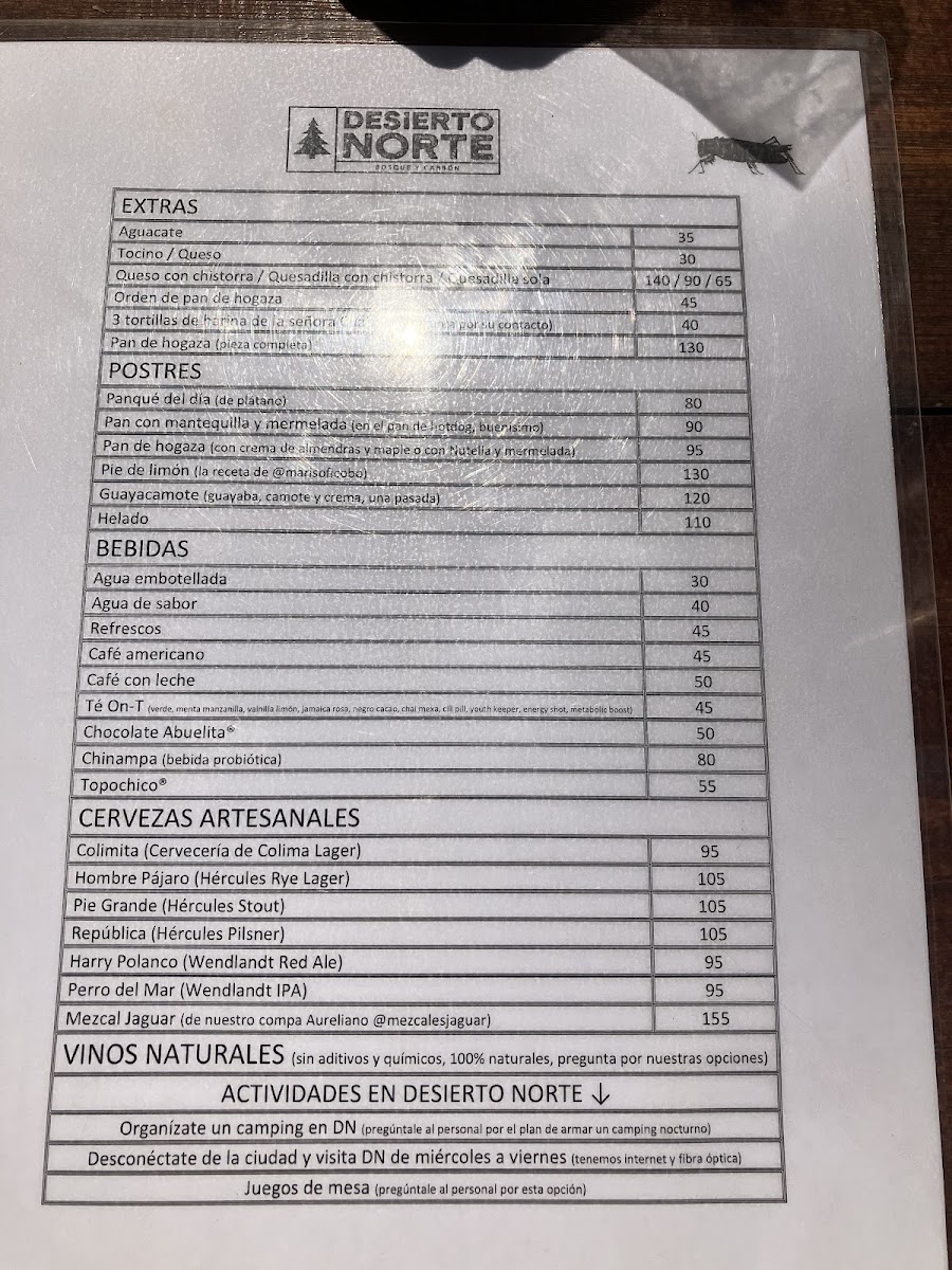 Menu Desierto Norte-7