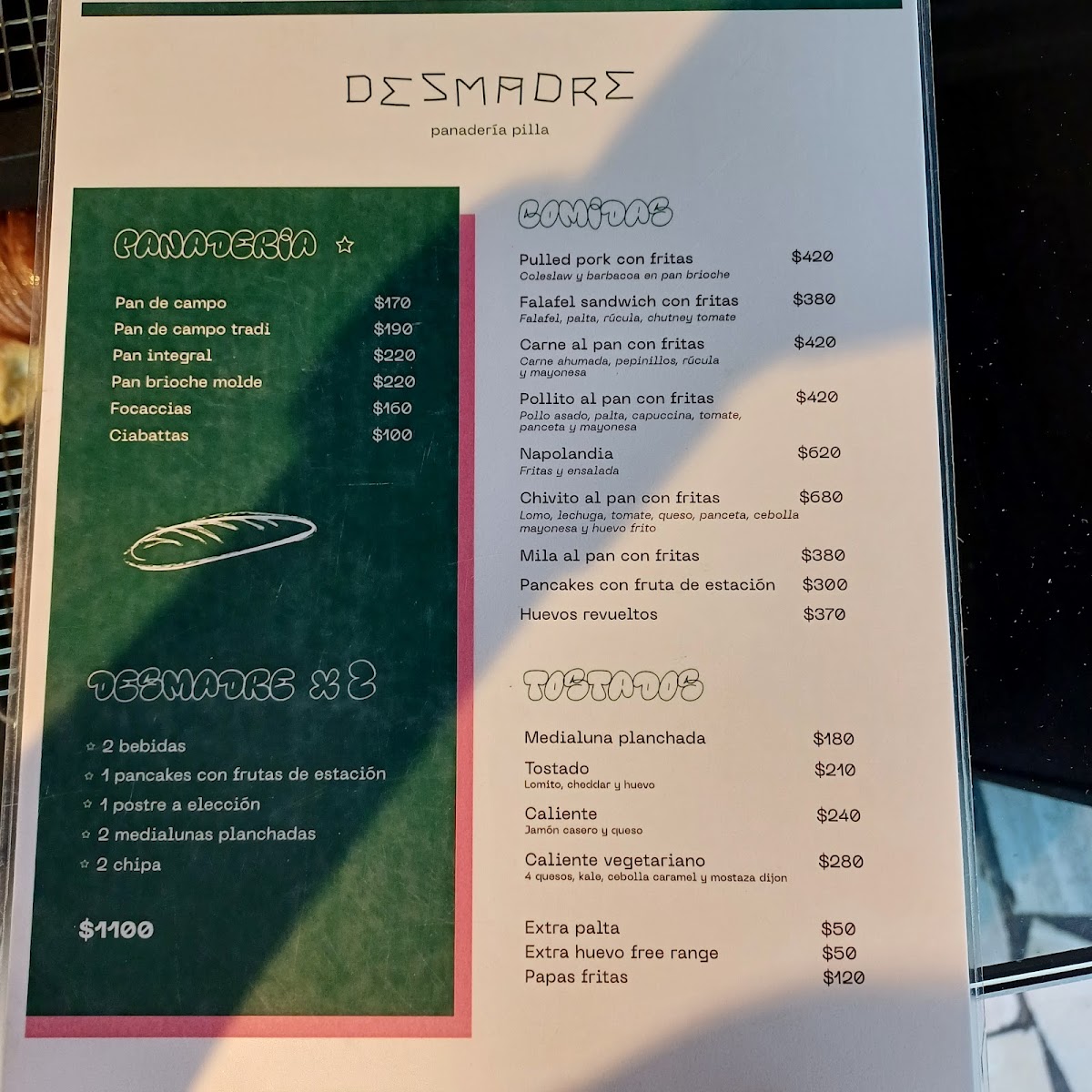 Menu Desmadre Pan Y Café-1