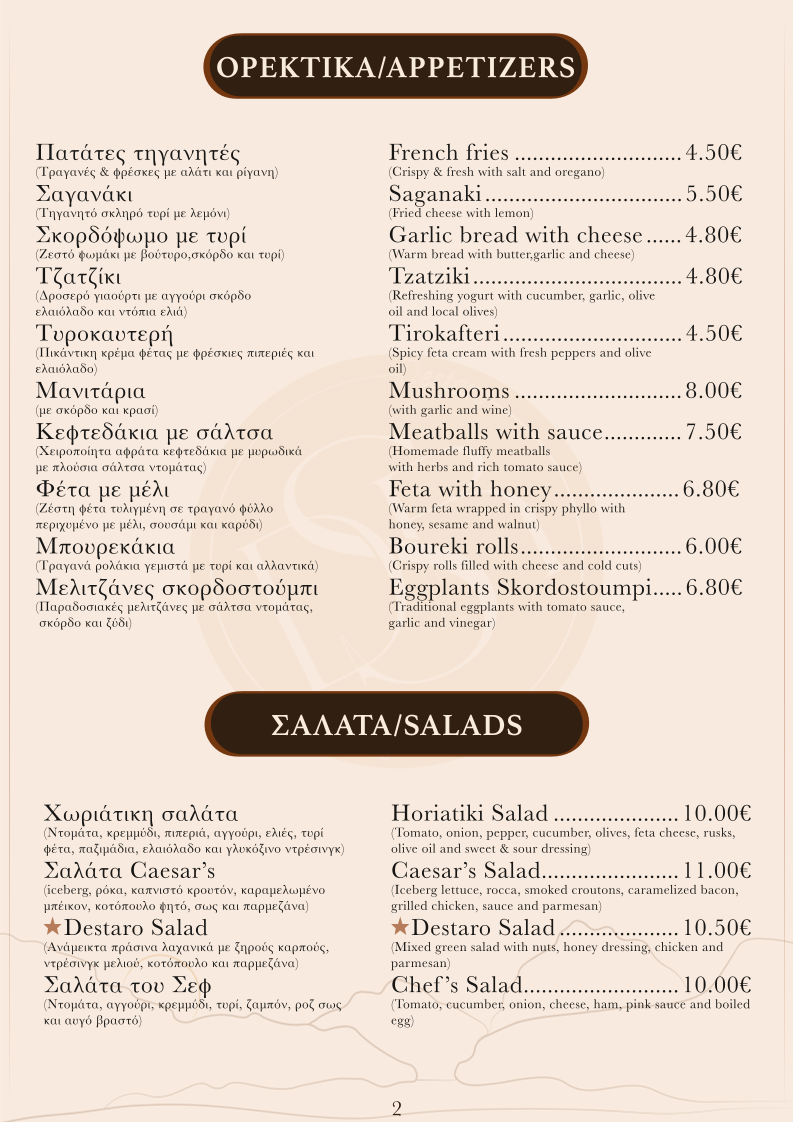 Menu Destaro Cafe Restaurant-2