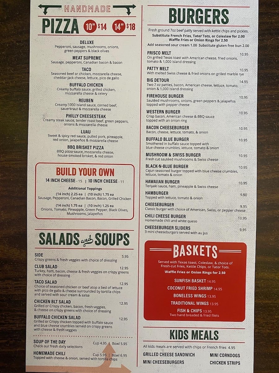 Menu Detour 19-1