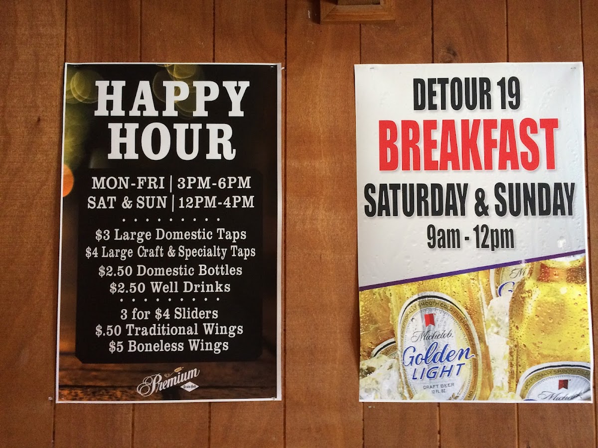 Menu Detour 19-6