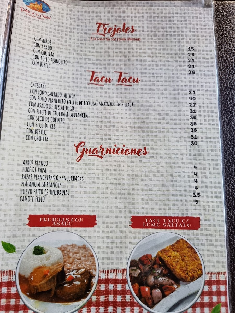 Menu Detrás De La Catedral, Restaurante-1