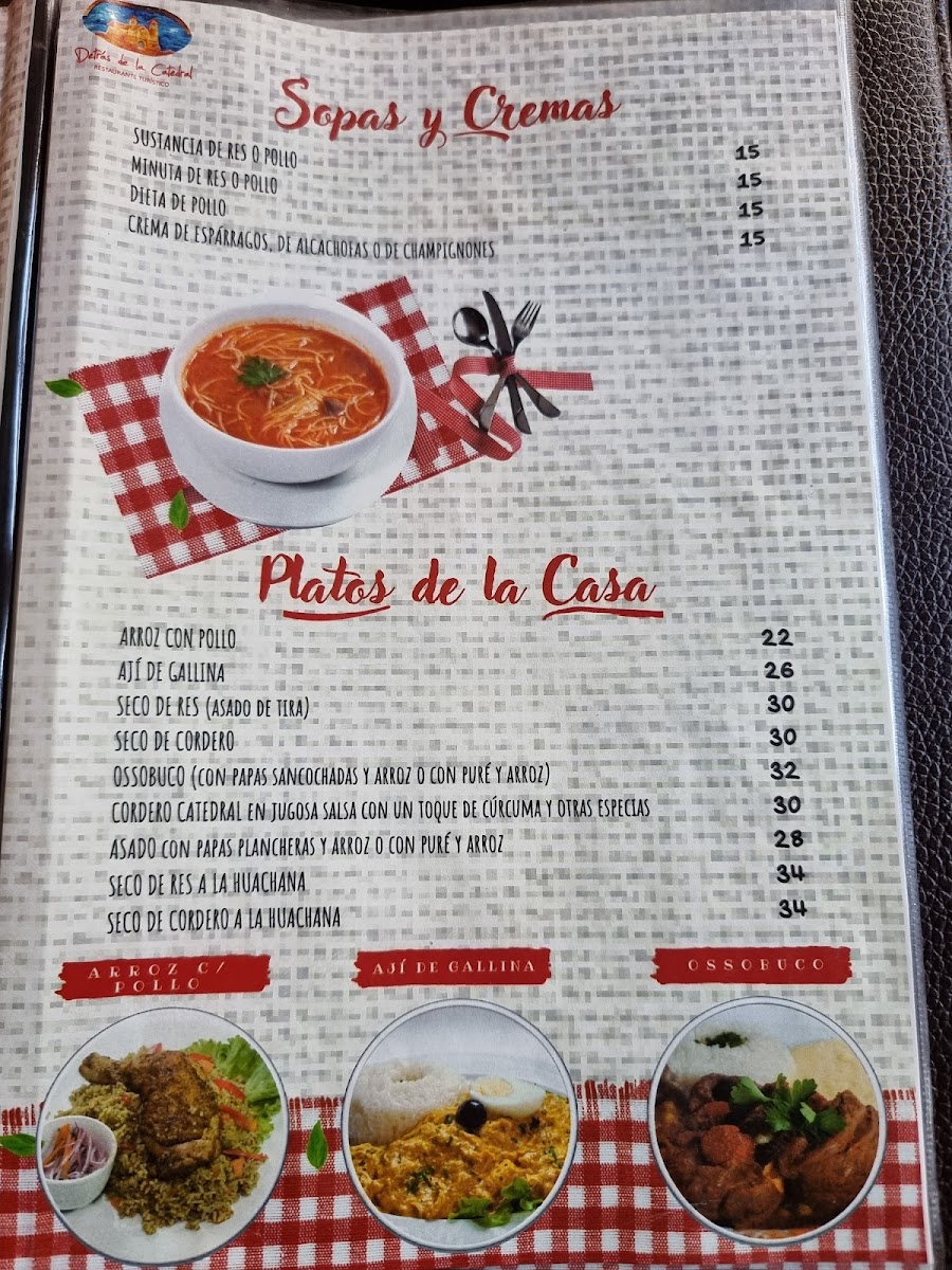 Menu Detrás De La Catedral, Restaurante-5