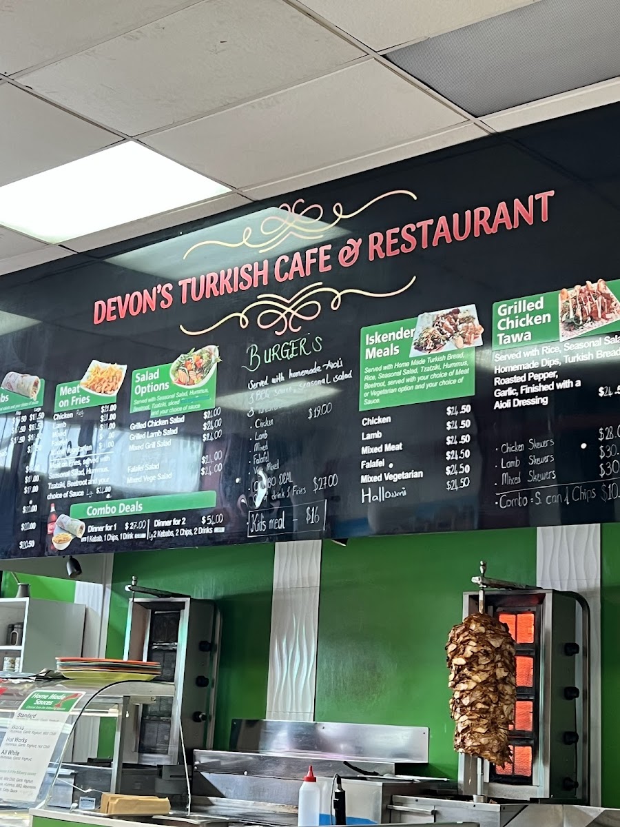 Menu Devons Turkish Cafe & Restaurant-2
