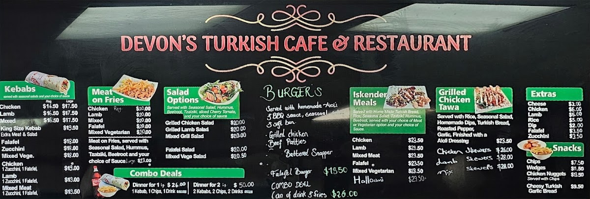Menu Devons Turkish Cafe & Restaurant-7