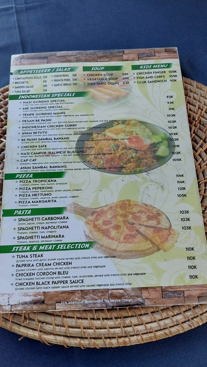 Menu Dewata Agung Restaurant Tirtagangga-1