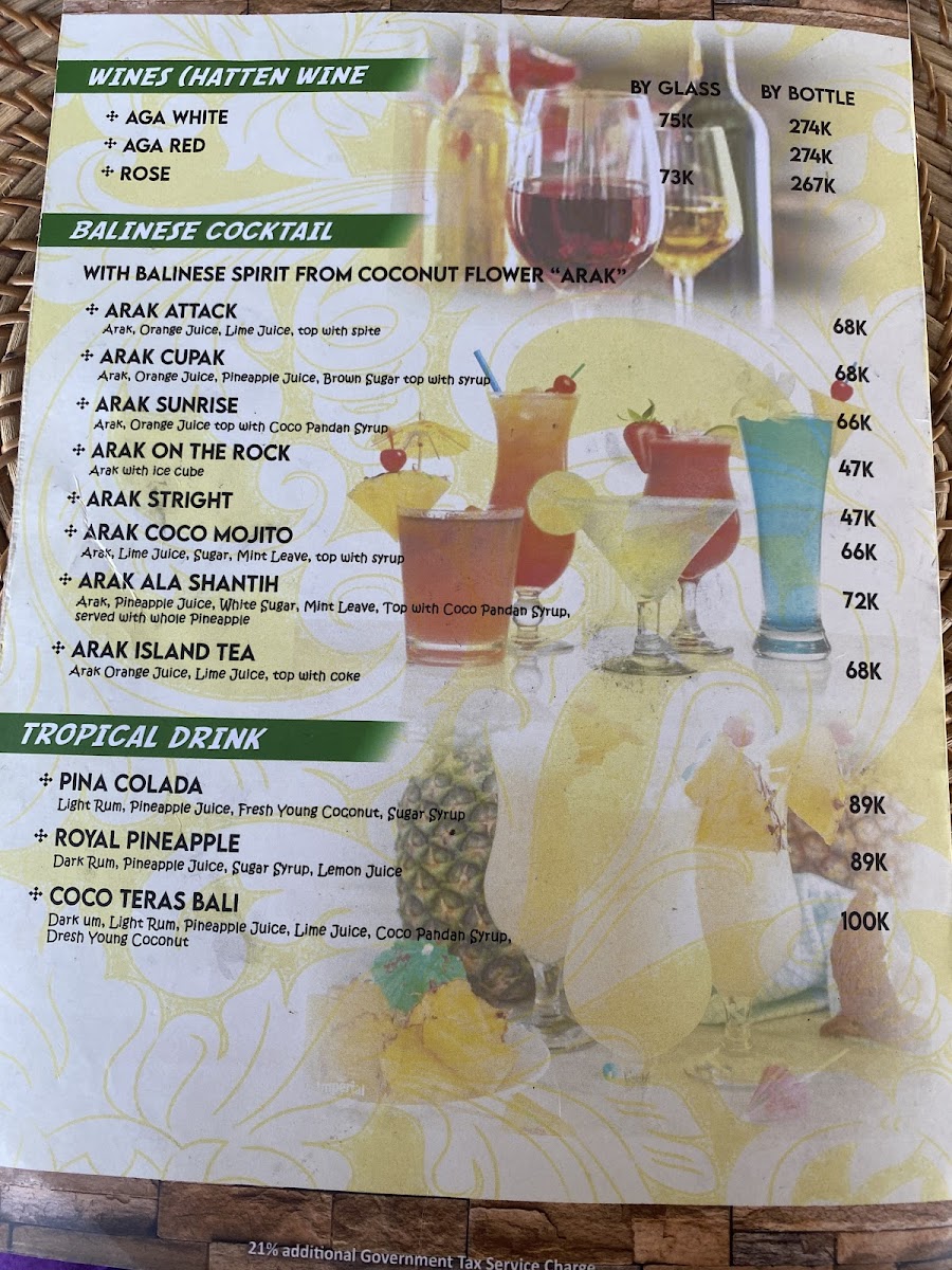 Menu Dewata Agung Restaurant Tirtagangga-10