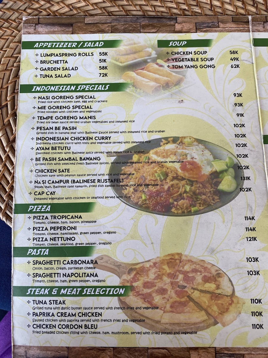 Menu Dewata Agung Restaurant Tirtagangga-5