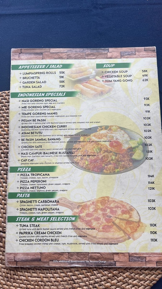 Menu Dewata Agung Restaurant Tirtagangga-6