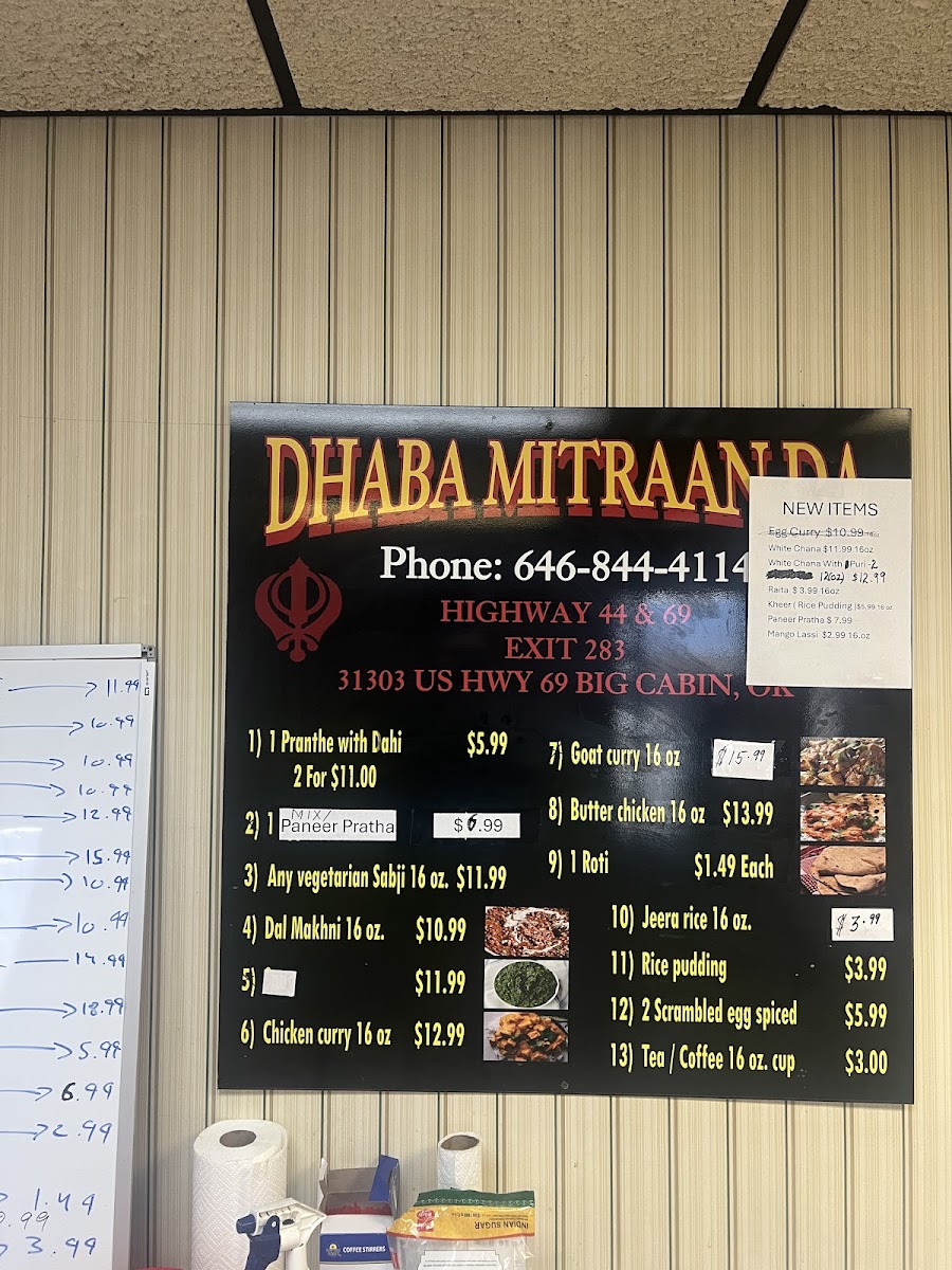 Menu Dhaba Mitraan Da Indian Cuisine-1