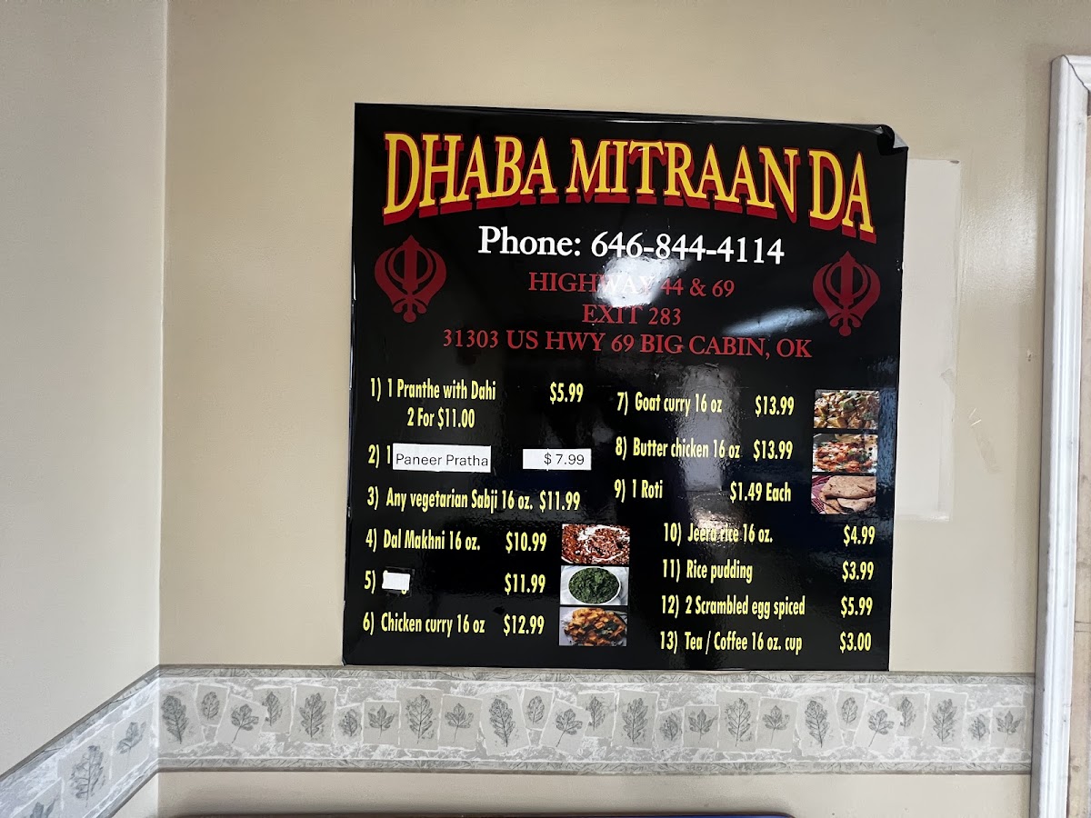 Menu Dhaba Mitraan Da Indian Cuisine-2
