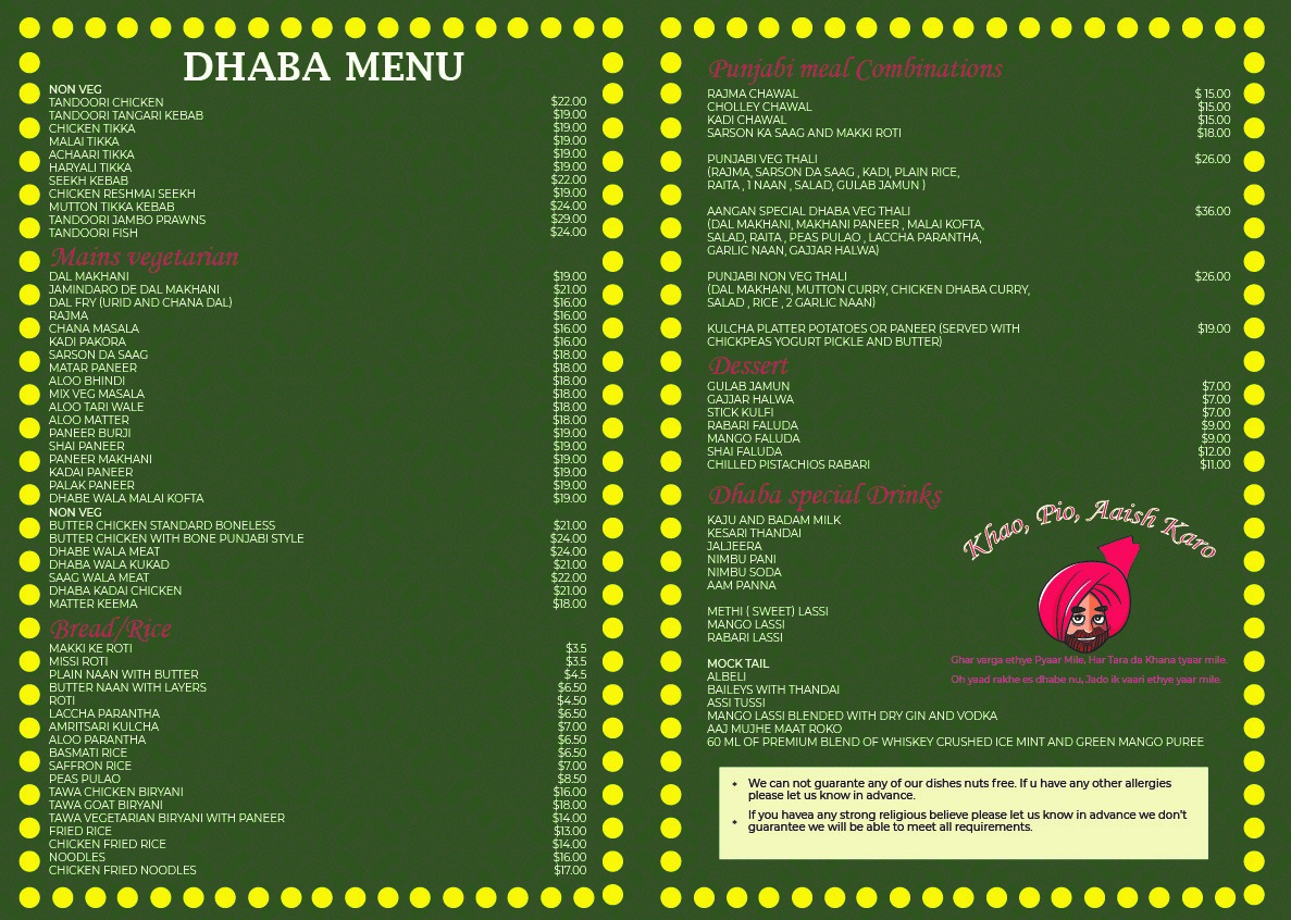 Menu Dhabha By Aangan-2