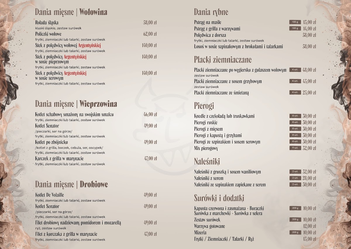 Menu Diabelska Karczma Piekielnie Dobre Jedzenie-1