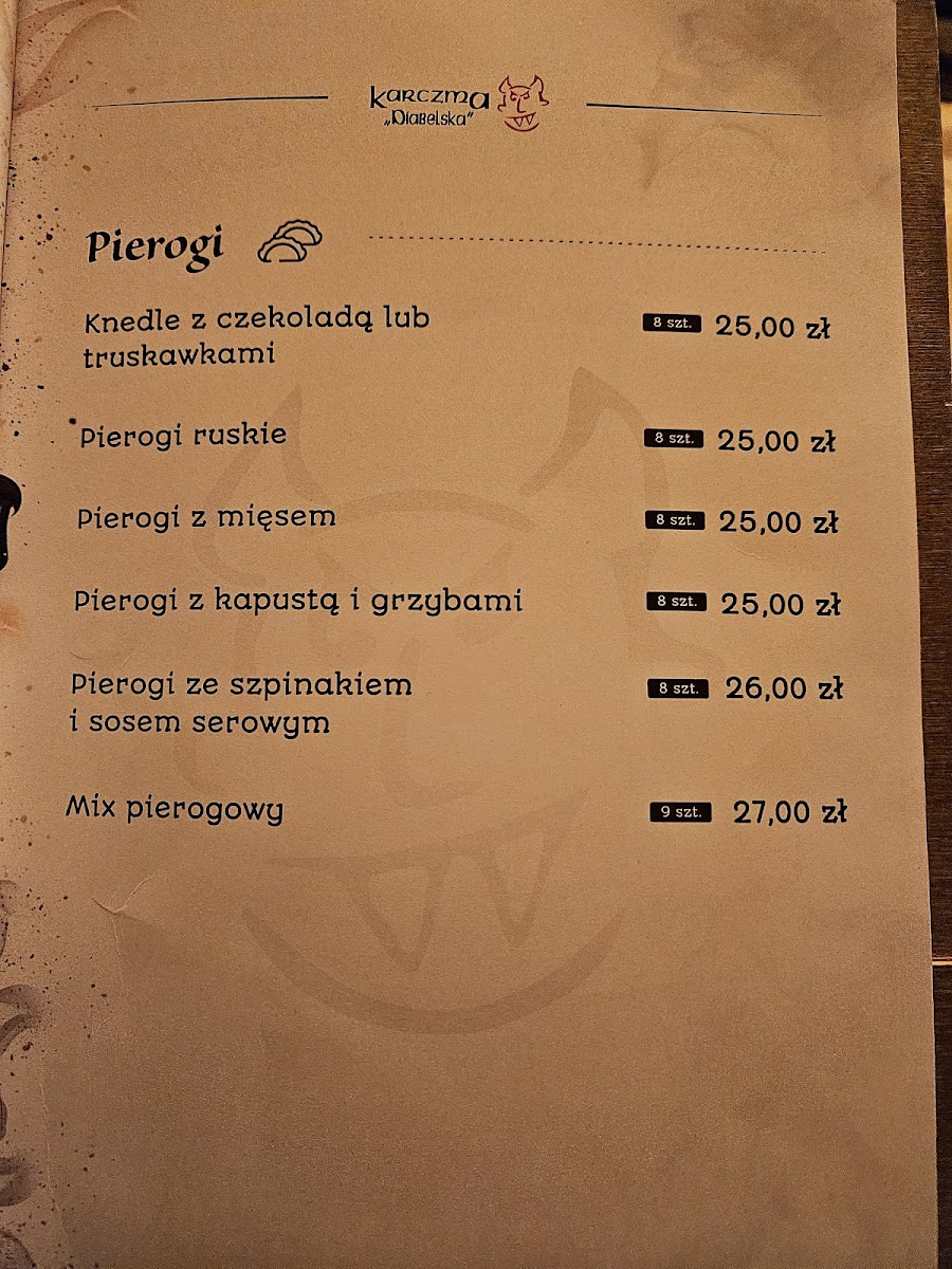 Menu Diabelska Karczma Piekielnie Dobre Jedzenie-9