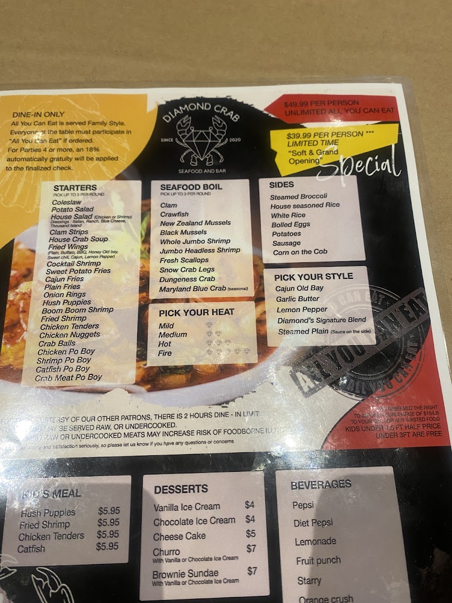 Menu Diamond Crab-10