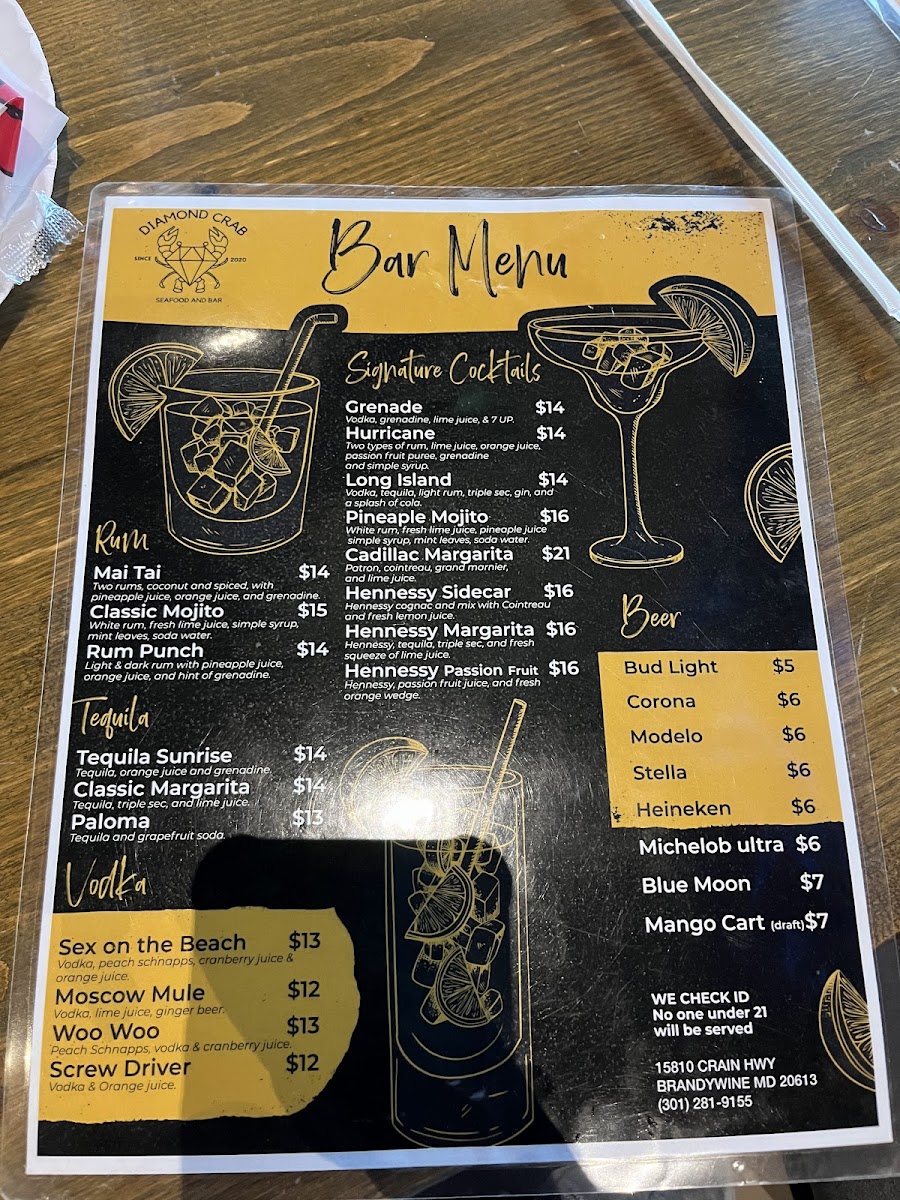 Menu Diamond Crab-2