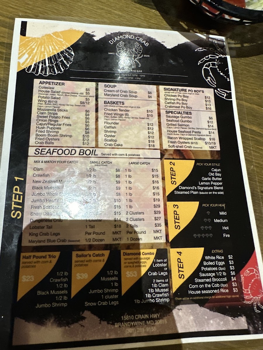 Menu Diamond Crab-5