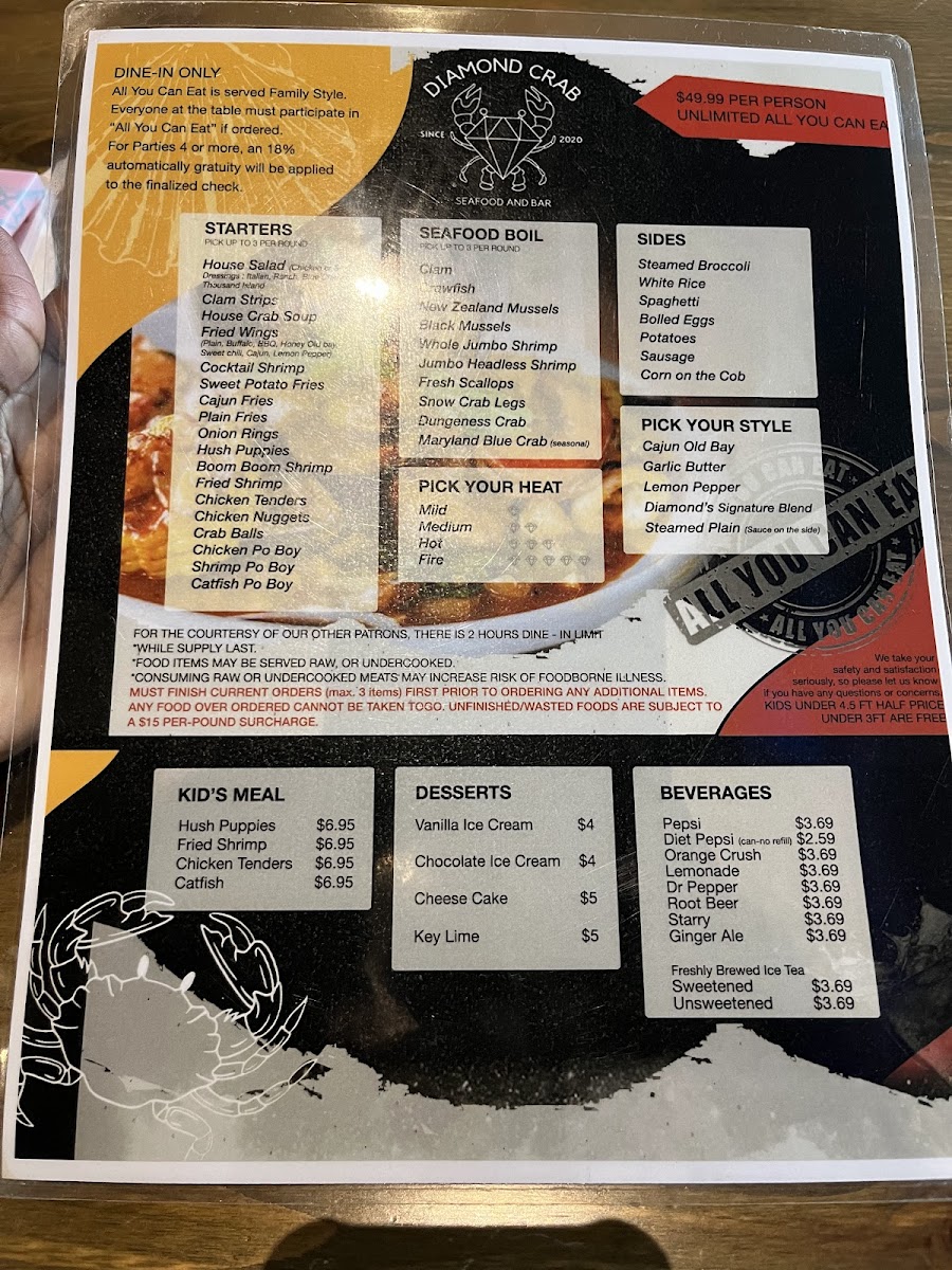 Menu Diamond Crab-6