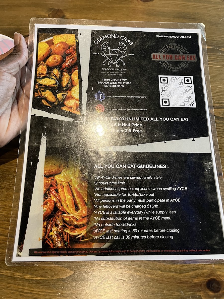 Menu Diamond Crab-9