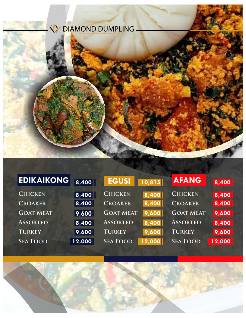 Menu Diamond Dumpling Restaurant And Lounge Abeokuta-5