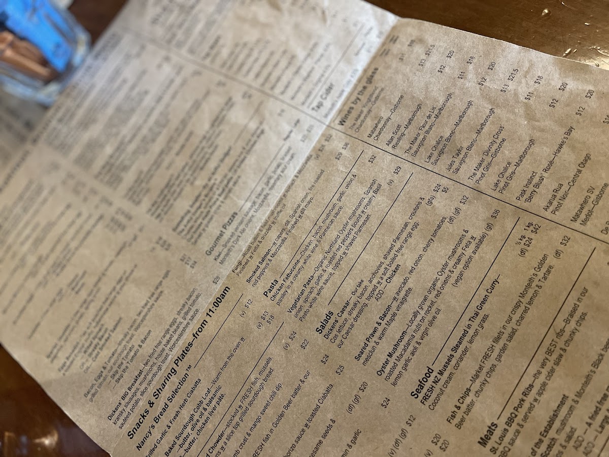 Menu Dickens Inn-3