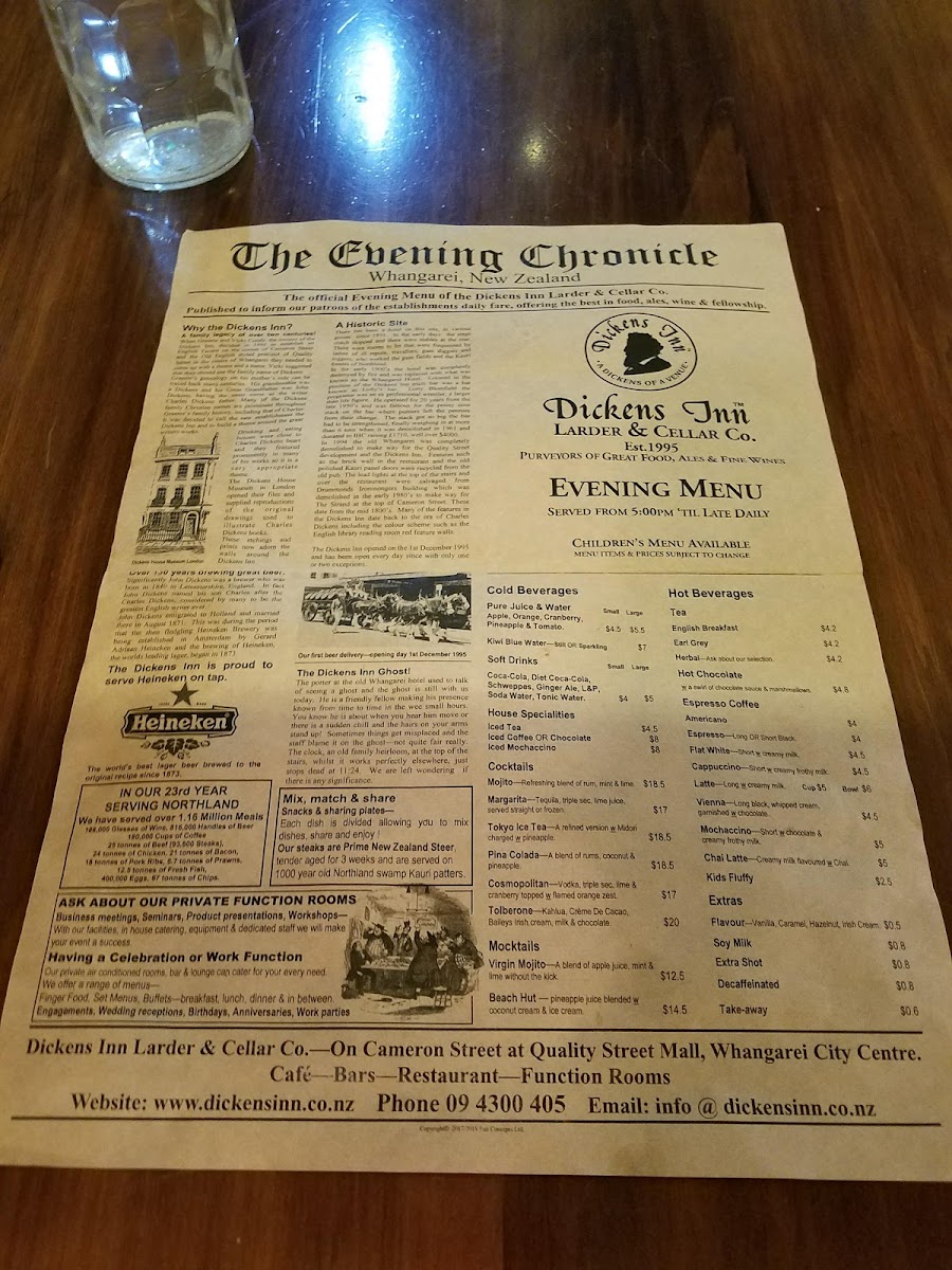 Menu Dickens Inn-5