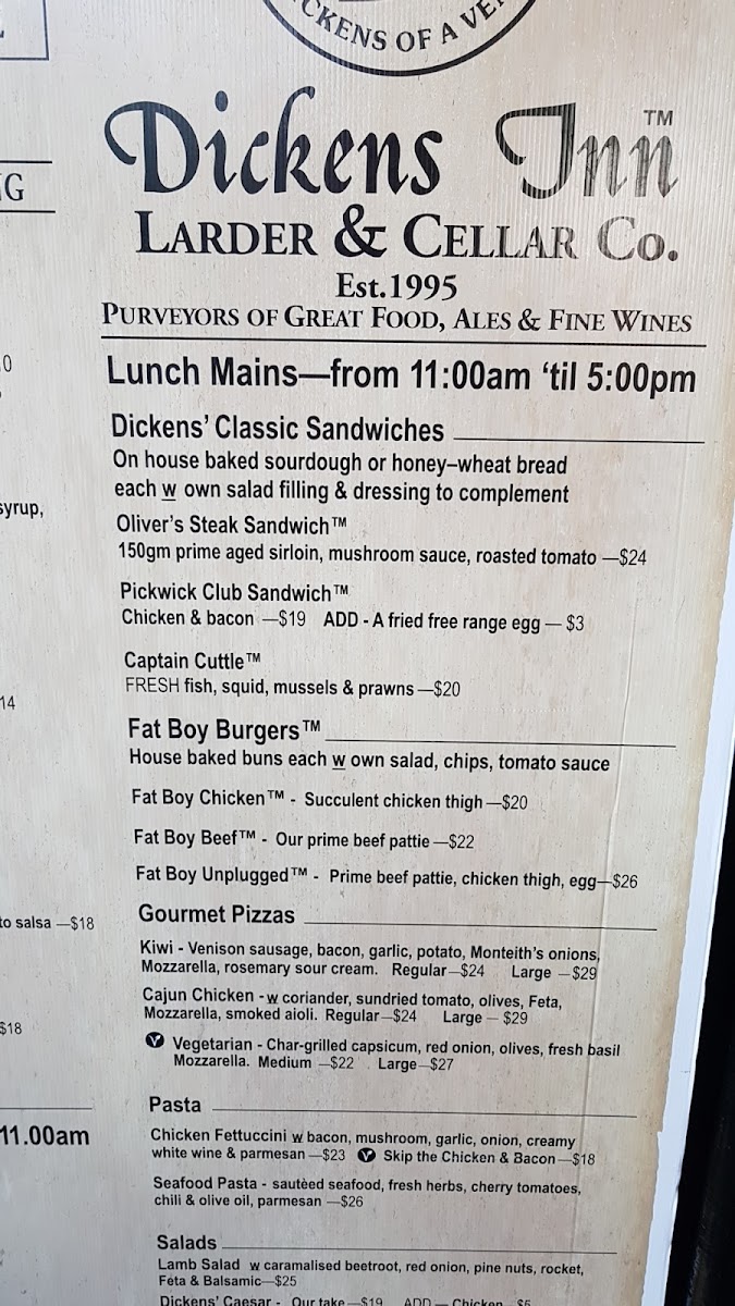 Menu Dickens Inn-6