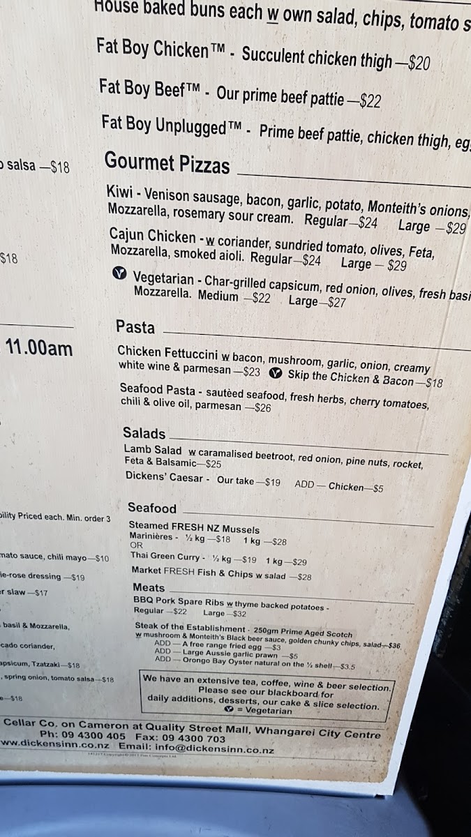Menu Dickens Inn-8
